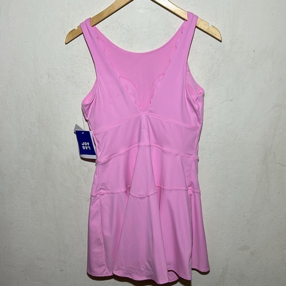 JoyLab Women's Scallop Detail Active Dress Light Pink Size XS NWT - Picture 6 of 10